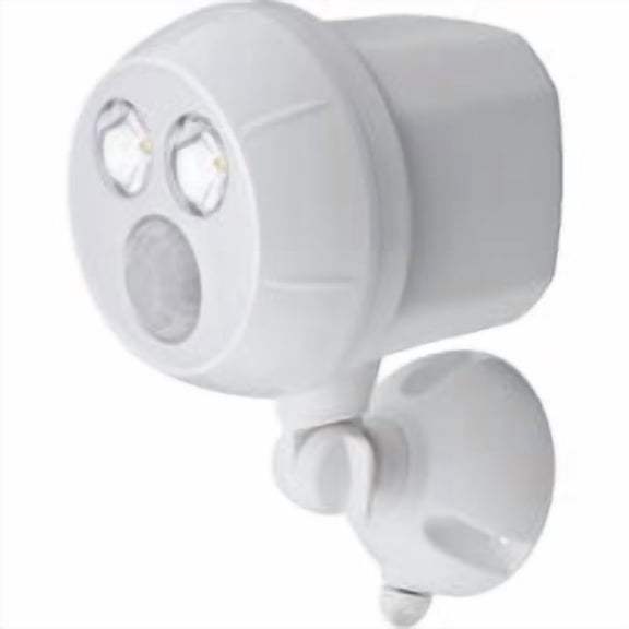 Mr Beams Mr. Beams 3520533 Motion-Sensing LED Spotlight - White Plastic  Residential Use, Standard Application