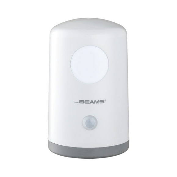 Mr. Beams White LED Battery Operated Security Light Fixture MB750-WHT-01-02