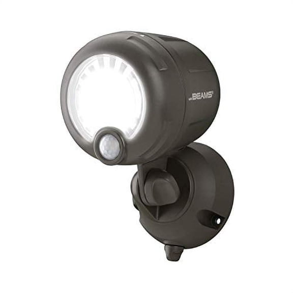Mr Beams Wireless Battery Operated Outdoor Motion Sensor Activated LED Spotlight, Brown