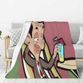 Mr_Bean Blanket Warm Comfortable Lovely For Womens Mens Kids Family