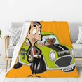 Mr_Bean Blanket Warm Comfortable Lovely For Womens Mens Kids Family