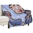 Mr_Bean Blanket Warm Lovely Comfortable For Kids Womens Mens Family
