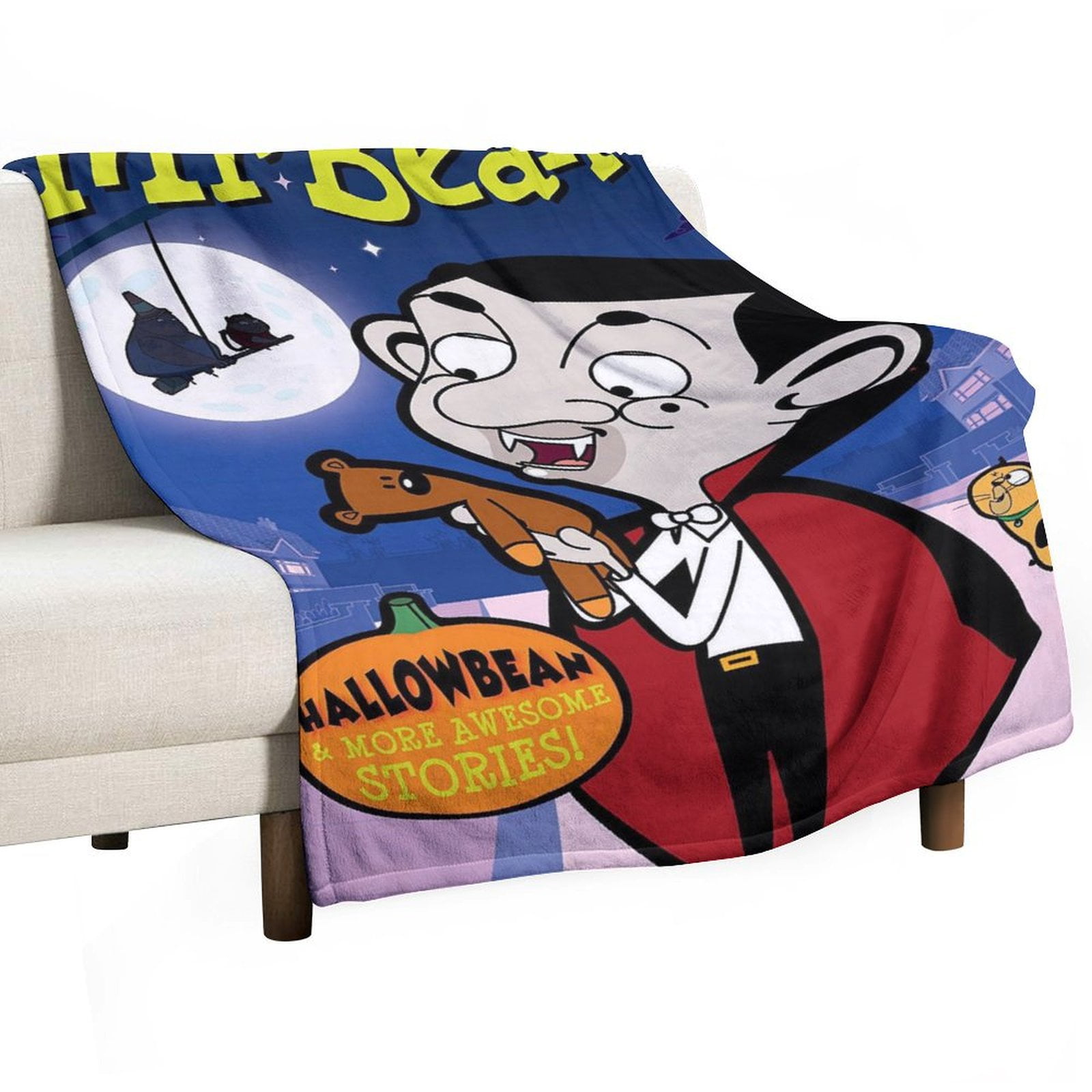 Mr_Bean Blanket Warm Lovely Comfortable For Kids Womens Mens Family
