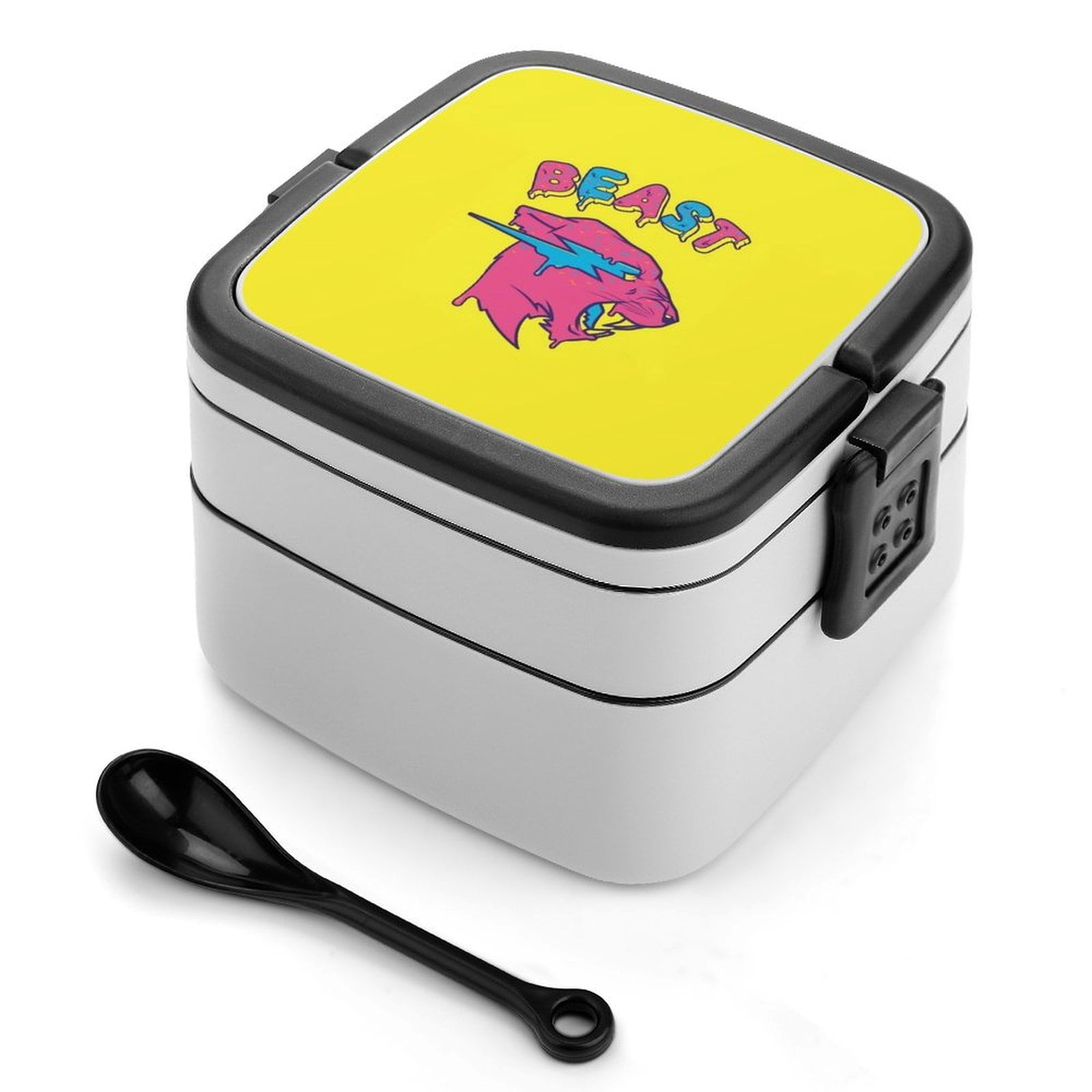 Mr-Beast 03 Reusable Bento Boxes Lunch Box Double Layer Stackable ...