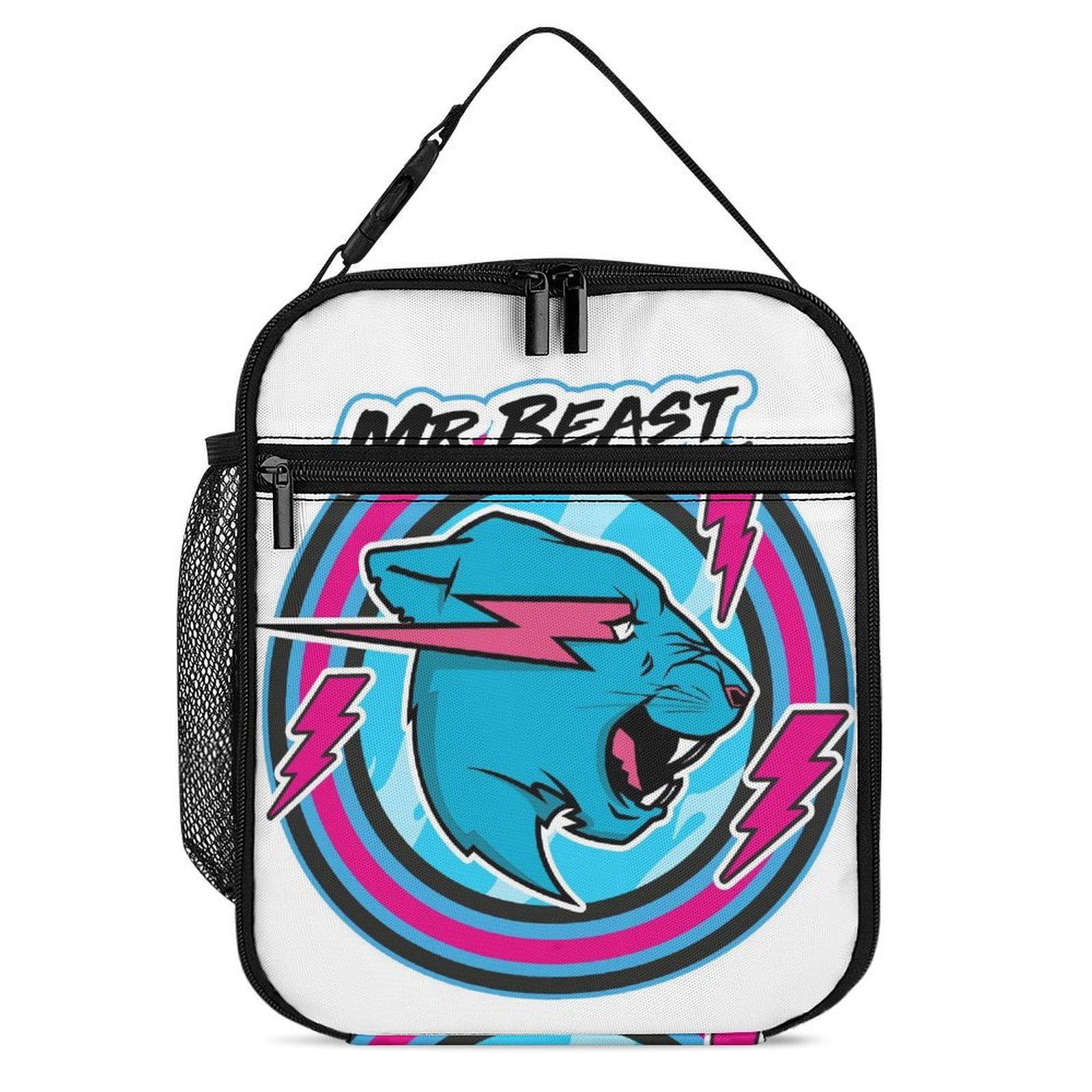 Mr Beast Cake Topper Design Custom Text Lunch Bag With Satchel Shoulder ...