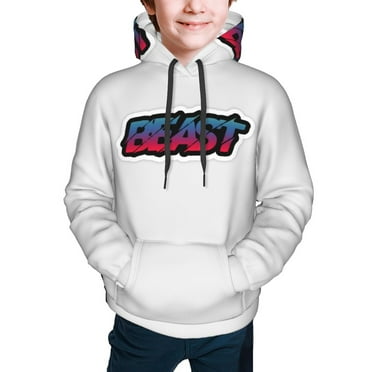 Mr-Beast Hoodies for Boys Teens Kids Pullover Hooded Toddler Sweatshirt with Pocket for 6-18 Years,S