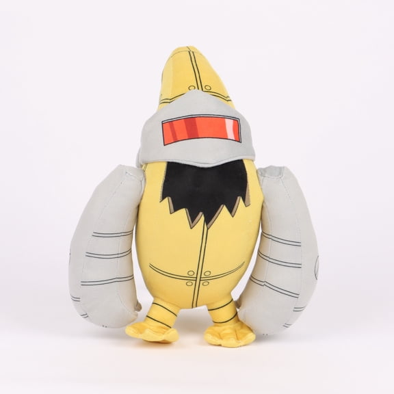 Mr.BeastLab Banana Sci-Fi Mechanical Plush Collectible - Yellow Grey Anthropomorphic Stuffed Doll with Mechanical Arm