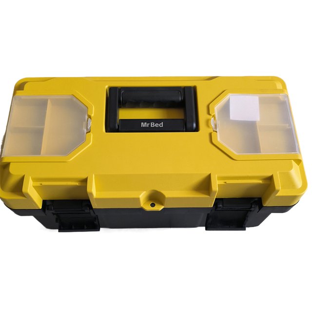 Mr Bed Nonmetal tool boxes, 18 Inch Portable Plastic Cantilever Tool