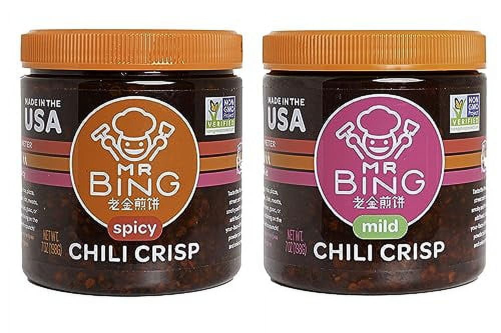 Mr Bing Chili Crisp Variety Pack Spicy & Mild Delicious & Flavorful