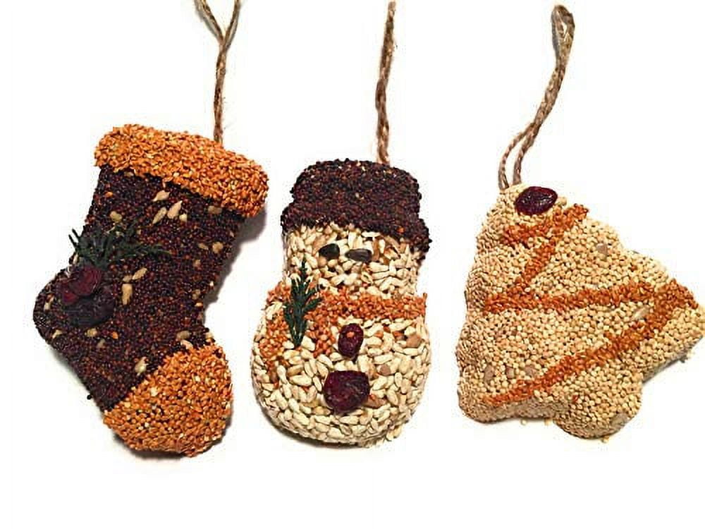 Mr. Bird Christmas Shapes Bird Seed Ornament Treats