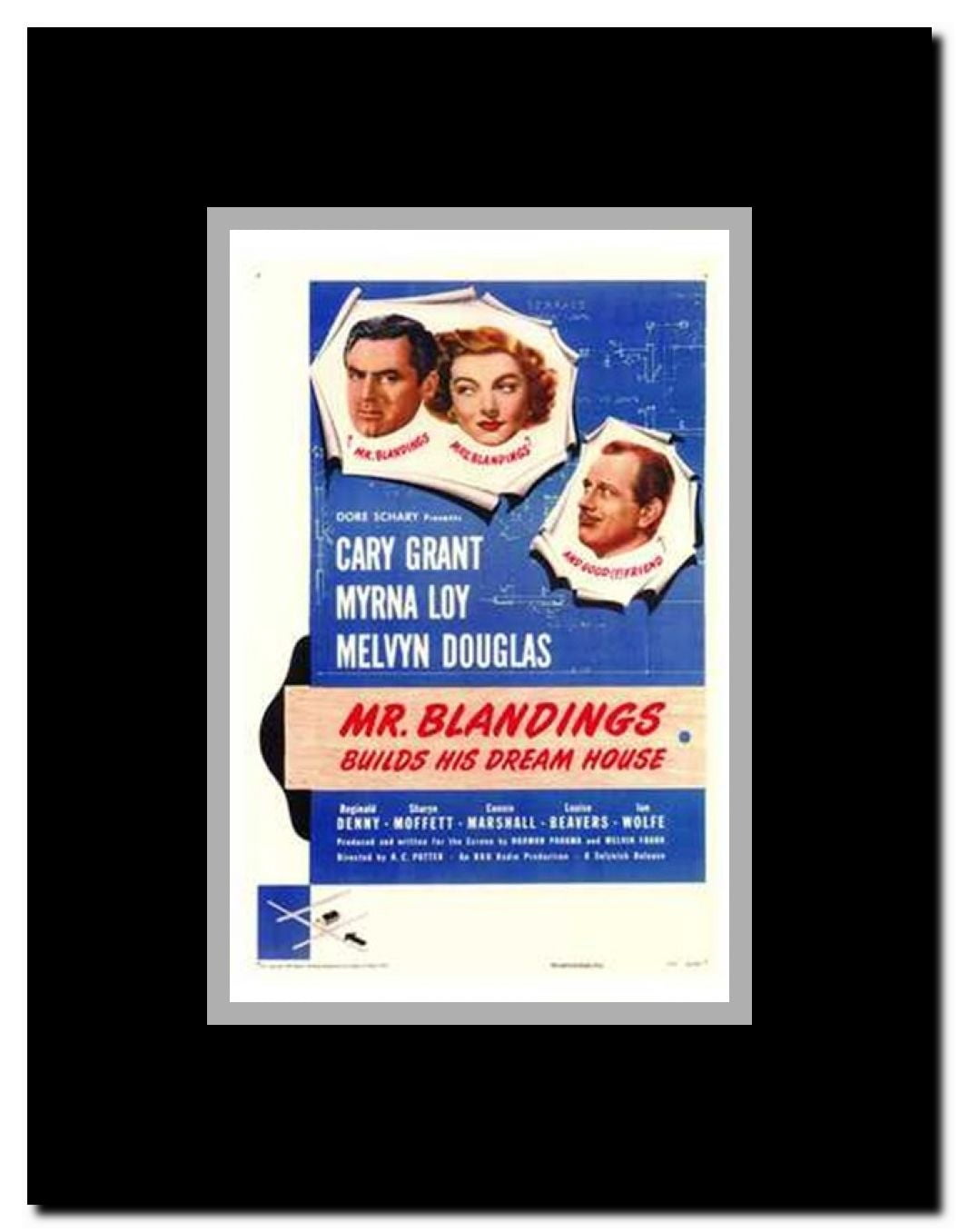 Mr Blandings Builds His Dream House Framed Movie Poster