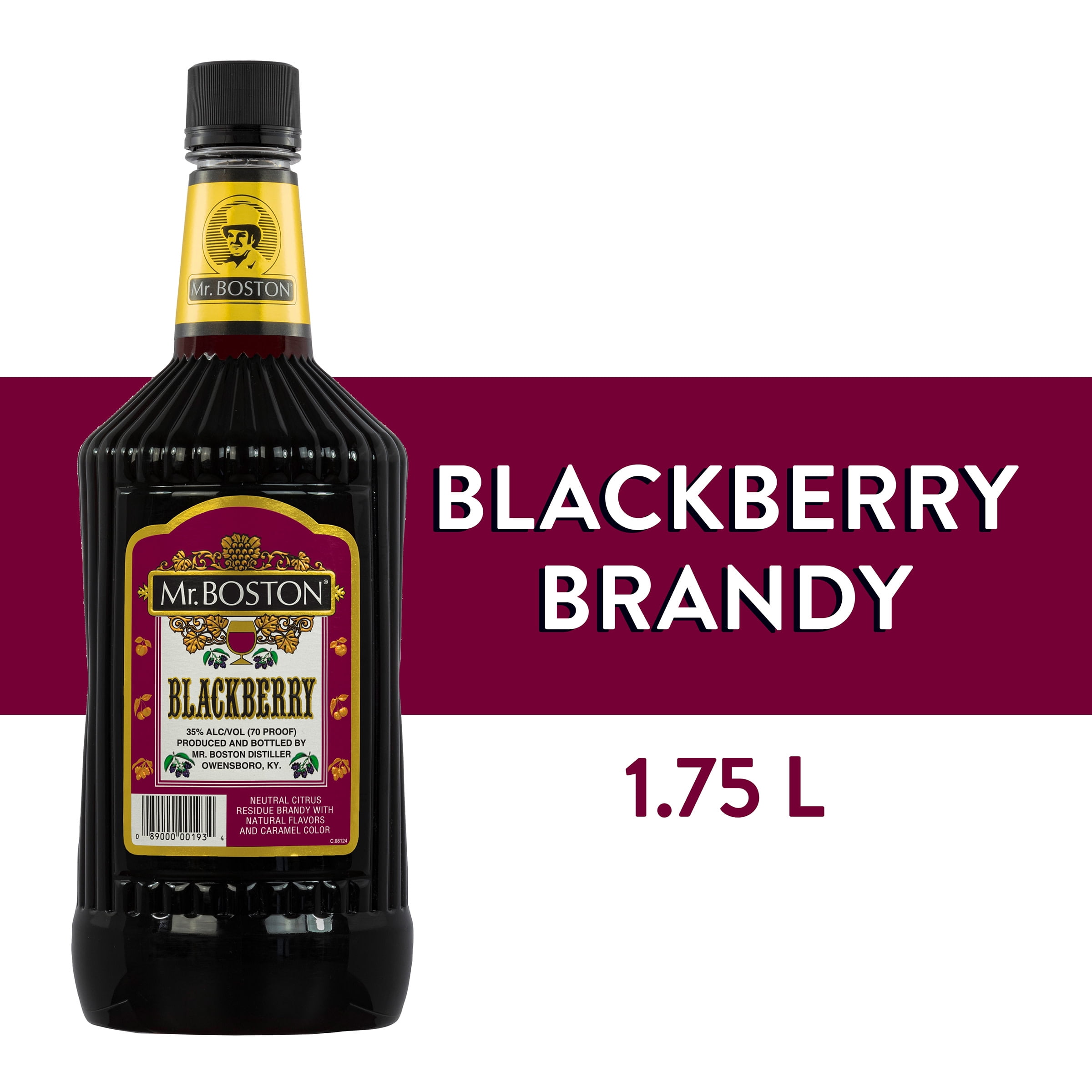 Mr. Boston Blackberry Brandy, 1.75L, 35 Alcohol, Cocktail Mixers