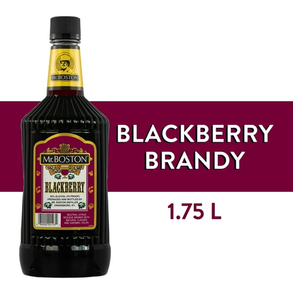 Mr. Boston Blackberry Brandy, 1.75L, 35% Alcohol, Cocktail Mixers