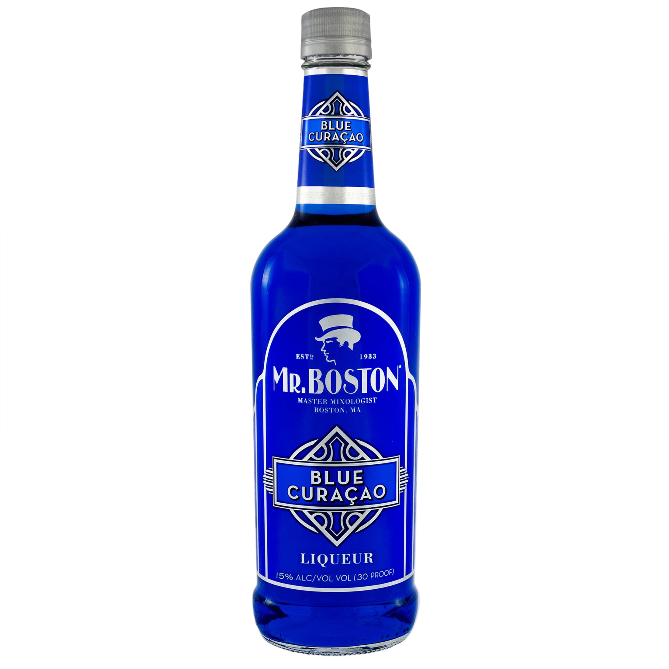 Mr. Boston Blue Curacao Orange Liqueur, 750ml, 15% Alcohol, Margarita Mix Cocktail Mixers