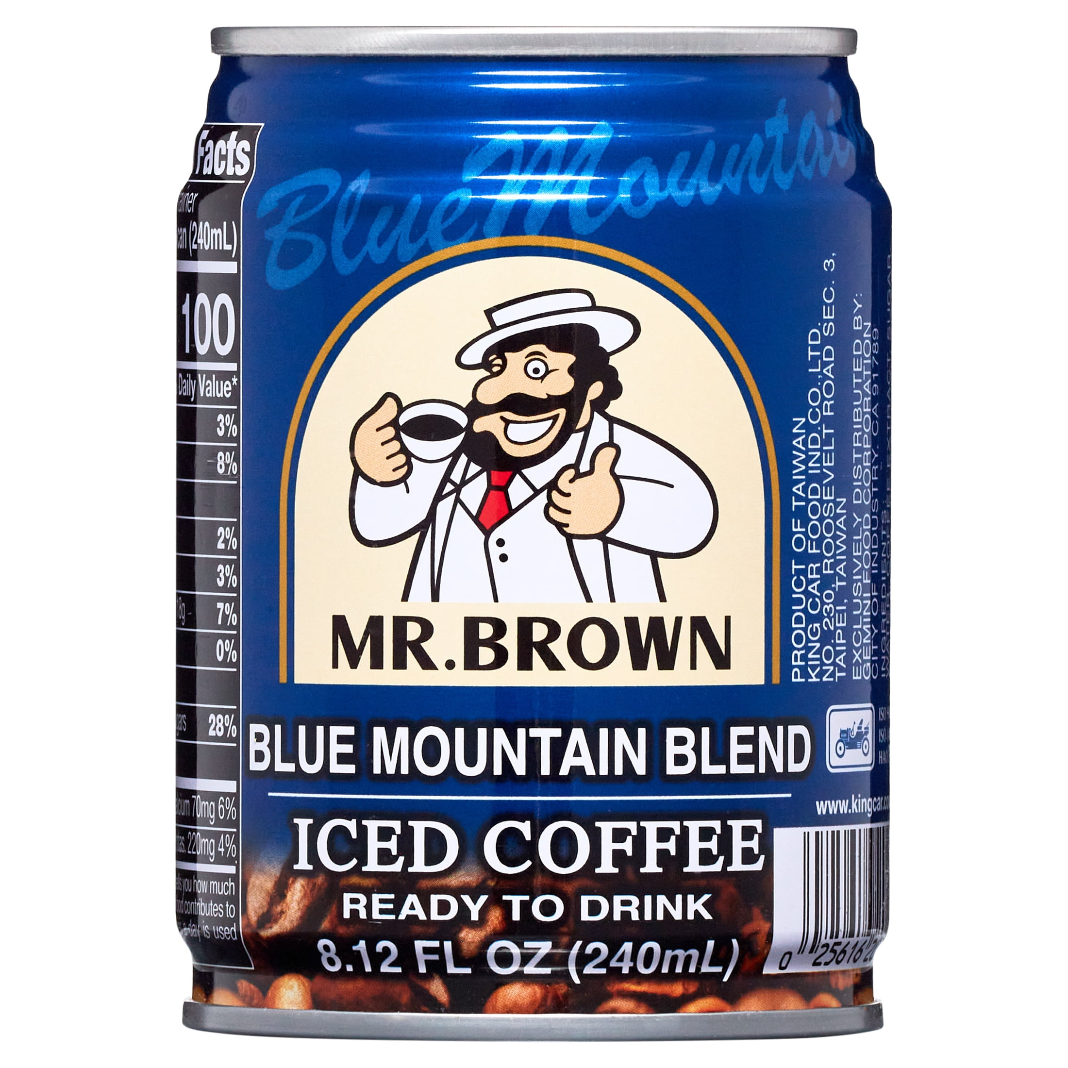 Mr. Brown Blue Mountain Blend Iced Coffee, 8.12 Fl Oz
