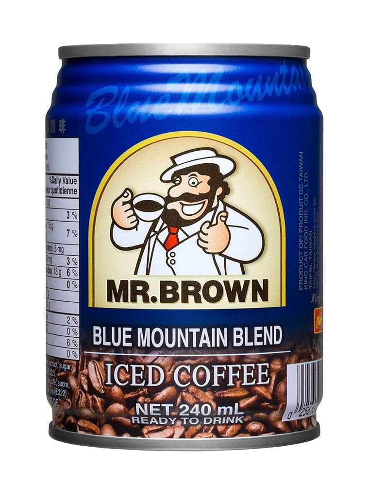 Mr. Brown Iced Coffee, Blue Mountain, 8.12 Ounce (Pack of 24)