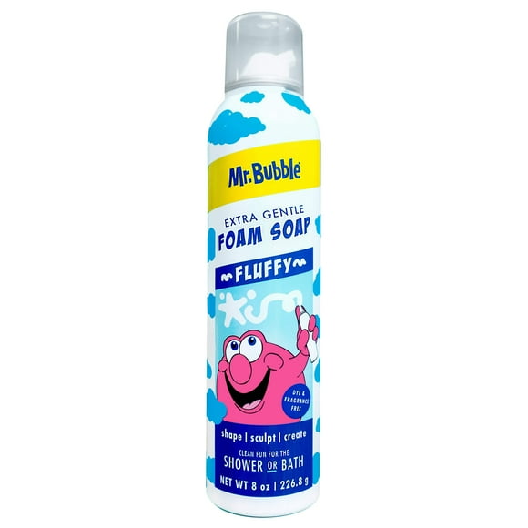 Mr. Bubble Extra Gentle Foam Bath Soap, Dye and Fragrance-Free, 8 oz.