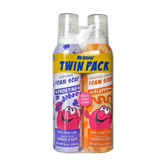 Mr. Bubble Foam Soap Twin Pack, Rotating Colors and Scents, 16 oz.