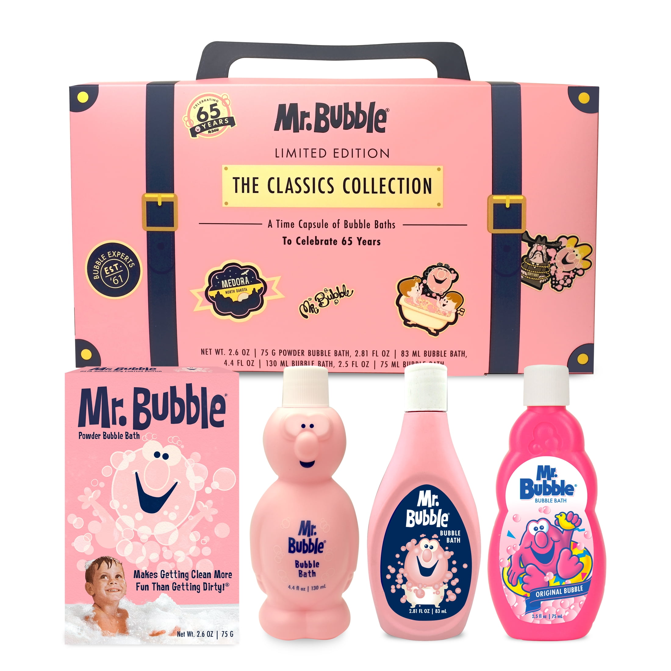 Mr. Bubble Limited Edition Retro Bubble Bath Kit, 4-Piece