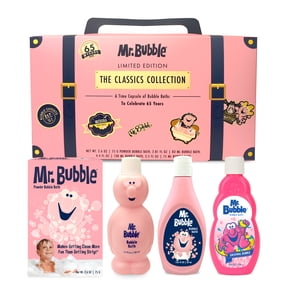 Mr. Bubble Limited Edition Retro Bubble Bath Kit, 4-Piece Collection