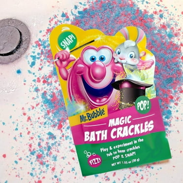 Mr. Bubble Magic Bath Crackles, Poppin' Bath time Fun, Paraben & Fragrance-Free