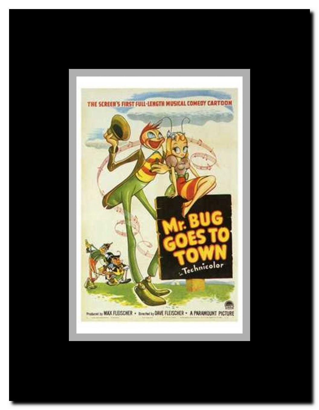 Mr Bug Goes to Town Framed Movie Poster