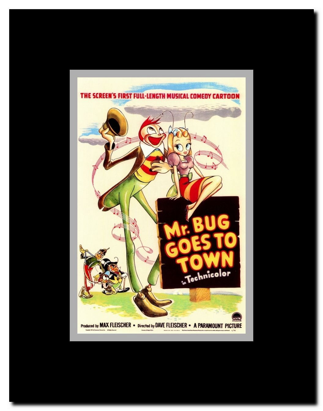 Mr. Bug Goes to Town Framed Movie Poster