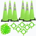 thumbnail image 1 of Mr Chain 36In Safety Green Reflective Traffic Cone And Chain Kit, 1 of 1
