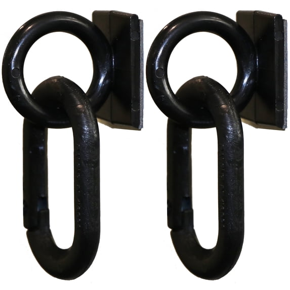 Mr. Chain 76093 Black Stick ALL Ring with Carabiner Kit 2 Pk