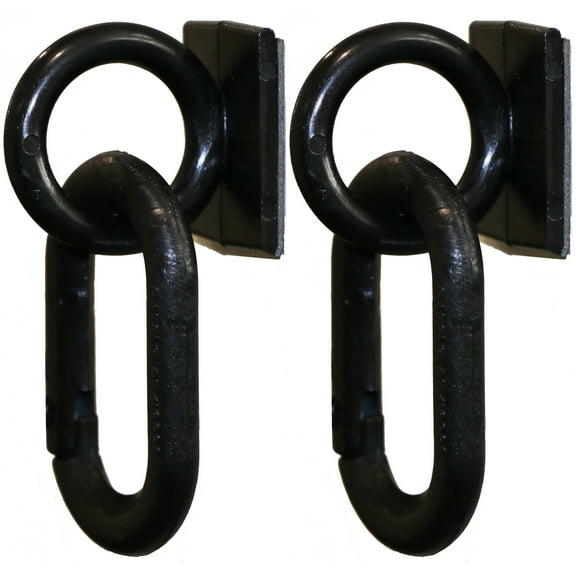 Mr. Chain 76093 Black Stick ALL Ring with Carabiner Kit 2 Pk