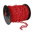 thumbnail image 1 of 2 Inch x 125 Feet Red Plastic Safety Chain Reel, 1 of 9
