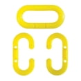 thumbnail image 1 of Chain Link for Plastic Chain Barrier, Yellow, 1 12/25 in Length, Gloss 30702-10, 1 of 1