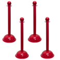 thumbnail image 1 of Mr Chain Red Heavy Duty Stanchion (4-Pack), 1 of 2