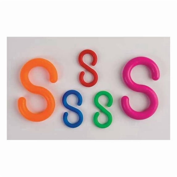 Mr. Chain S-Hook,2 In.,Red,Acetal,Gloss,PK10 50305-10