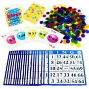 Mr. Chips Bingo Game with 18 Bingo Cards, 300 Bingo Chips, and Calling Cards