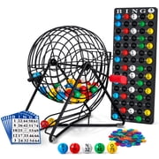 Mr. Chips 11-Inch Tall Professional Bingo Set with Steel Cage and Everlasting Balls