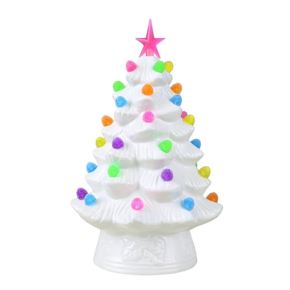 Mr. Christmas 12 in. Gumdrop Lights Nostlagic Ceramic Tree