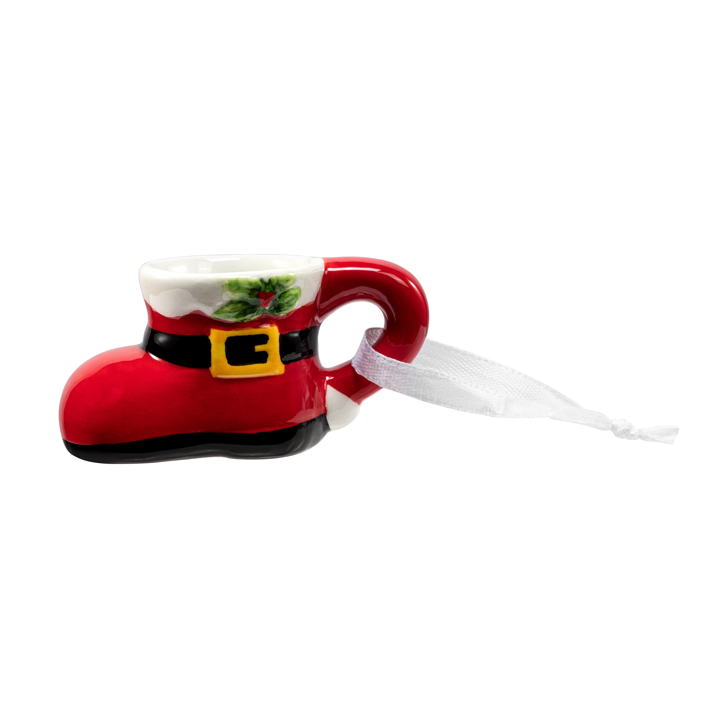 Mr. Christmas 1.5" Miniature Boot Mug Ornament Decoration, Red