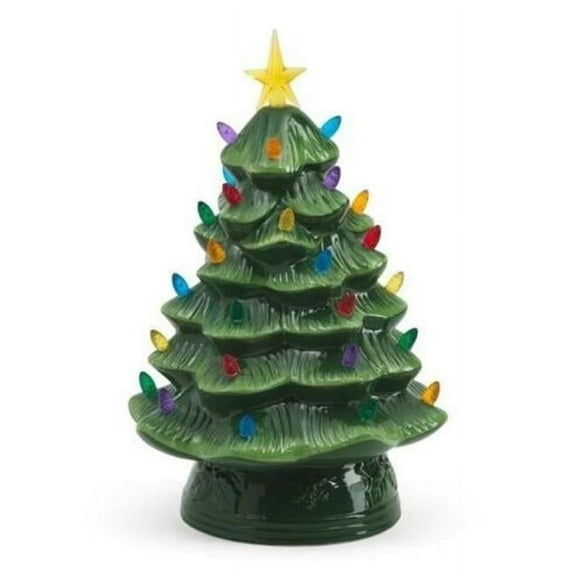 Mr. Christmas 12 in. Nostalgic Ceramic Tree - Green