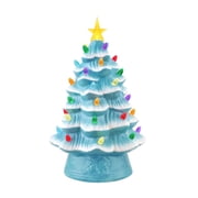 Mr. Christmas 12-Inch Nostalgic Pre-Lit Light Blue Christmas Tree