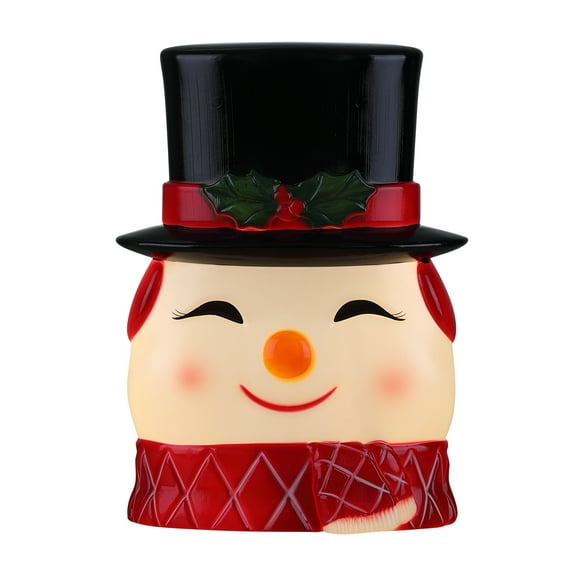 Mr. Christmas 12 in. Blow Mold Lit Tree Topper - Snowman