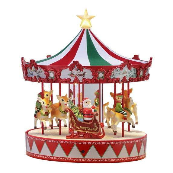 Mr. Christmas 14 in. Animated Vintage Carousel