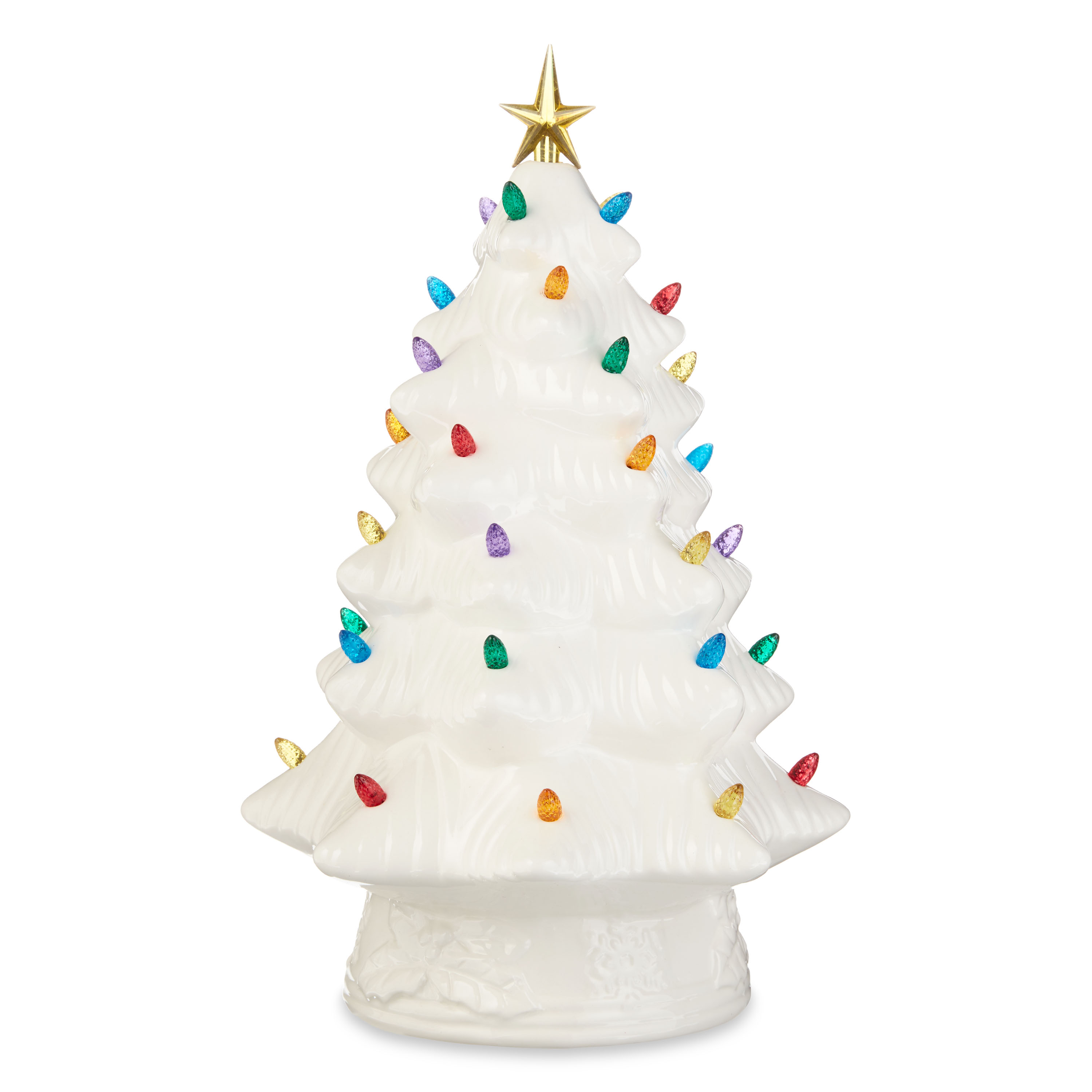 Mr. Christmas 15" White Ceramic Tree