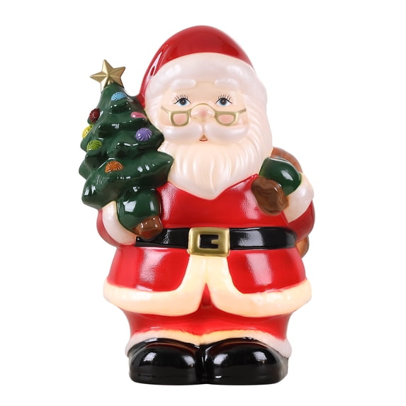 Mr. Christmas 24 In. Lit Santa Blow Mold, Festive, White, 1