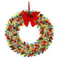 thumbnail image 1 of Mr. Christmas 30 in. Retro C9 Bulb Christmas Wreath Decoration, Multicolor, 1 of 3