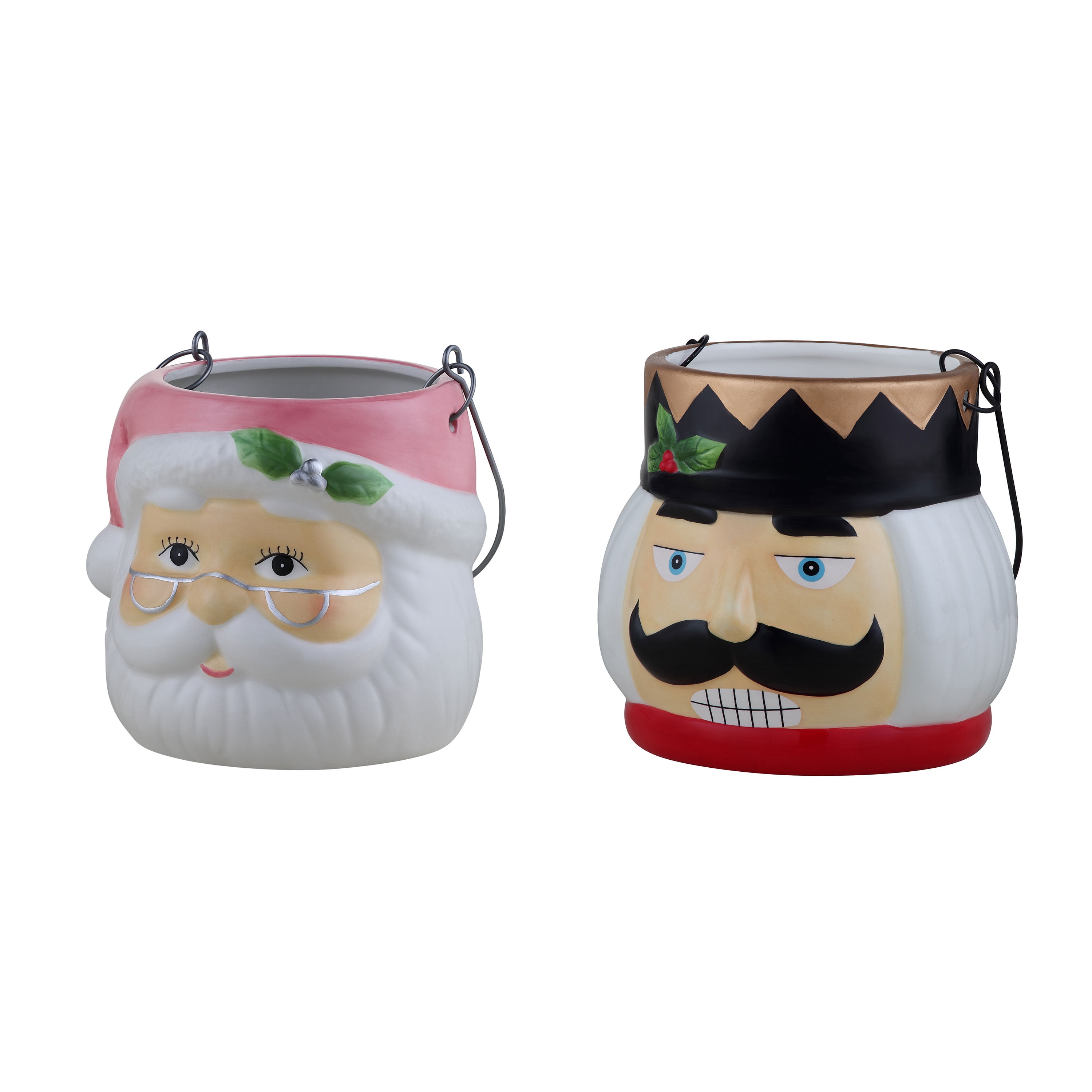 Mr. Christmas 5" Decorative Ceramic Container, 8-Piece Assortment