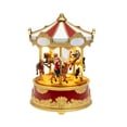 thumbnail image 1 of Mr. Christmas 5 in. Animated & Musical Novelty Carousel, 8 Songs, 5 LED Light Settings, 1 of 6