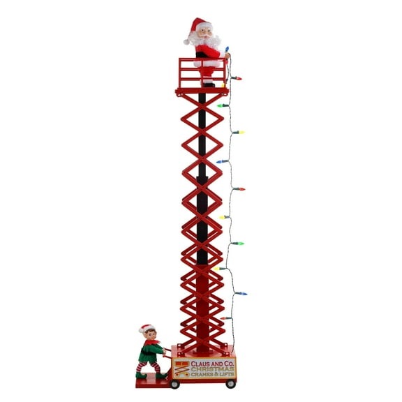 Mr. Christmas 50" Animated Musical Santa's Lift - White