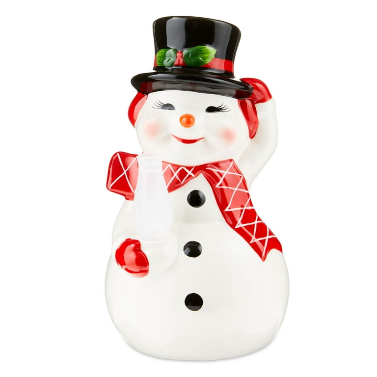 Saltshaker Snowman Figurine - Christmas Home Gift - Snowman Decor - Winter  Knick Knack - Merry and Bright Snowman
