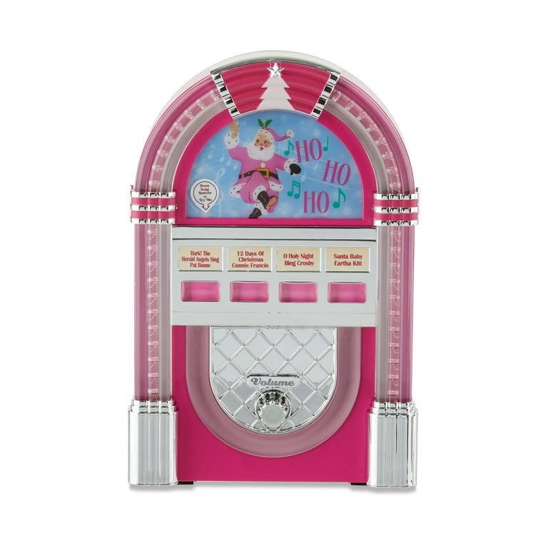 Mr. Christmas 9-inch Decorative Vintage Jukebox, Hot Pink Mr. Christmas 9-inch Decorative Vintage Jukebox, Hot Pink